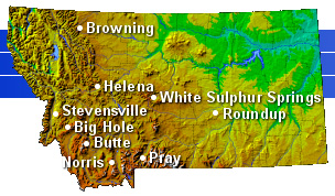 Click on the town names for examples of renewable energy projects.