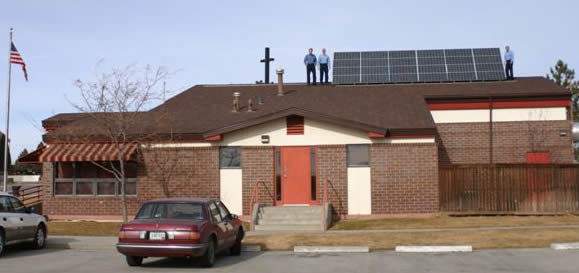 Photo of solar installation at Station 6, Billings