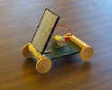 Completed solar-powered car